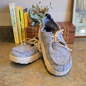 EUC Mns Asportuguesas Gray Wool Shoe Suze 43
